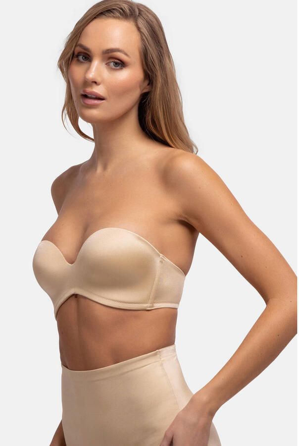 Dorina voorgevormde strapless bh zonder beugel Sublime Sculpt beige - Foto 2