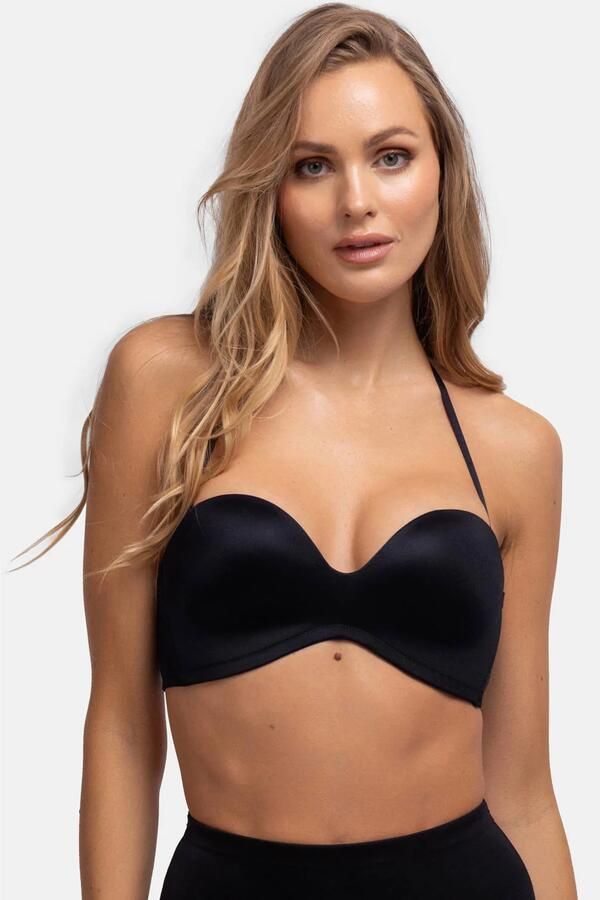 Dorina voorgevormde strapless bh zonder beugel Sublime Sculpt zwart