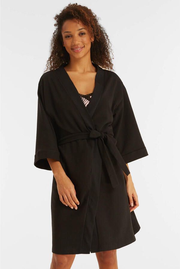 Dreamcovers jersey badjas zwart - Foto 4