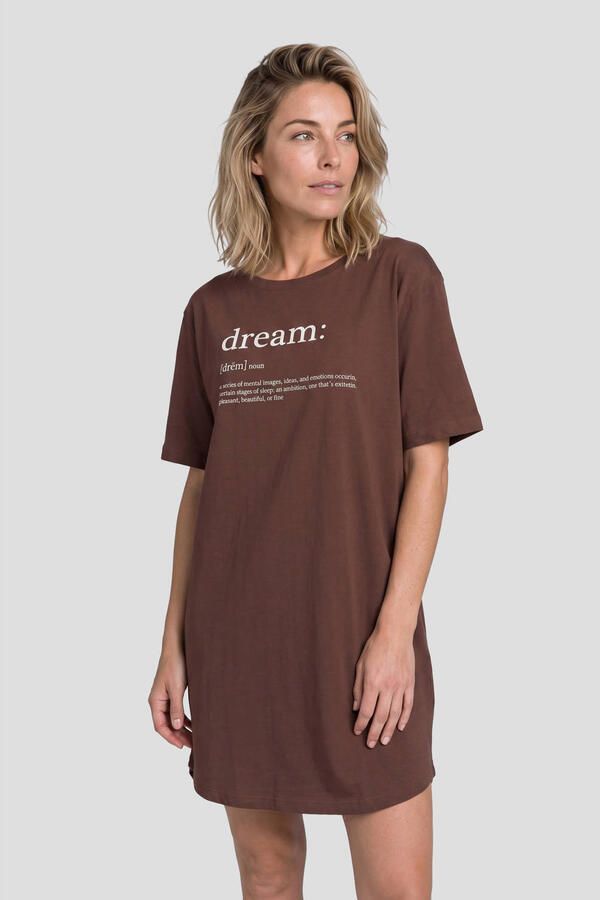 Dreamcovers nachthemd bruin