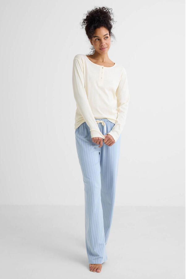 Dreamcovers pyjama lichtblauw ecru