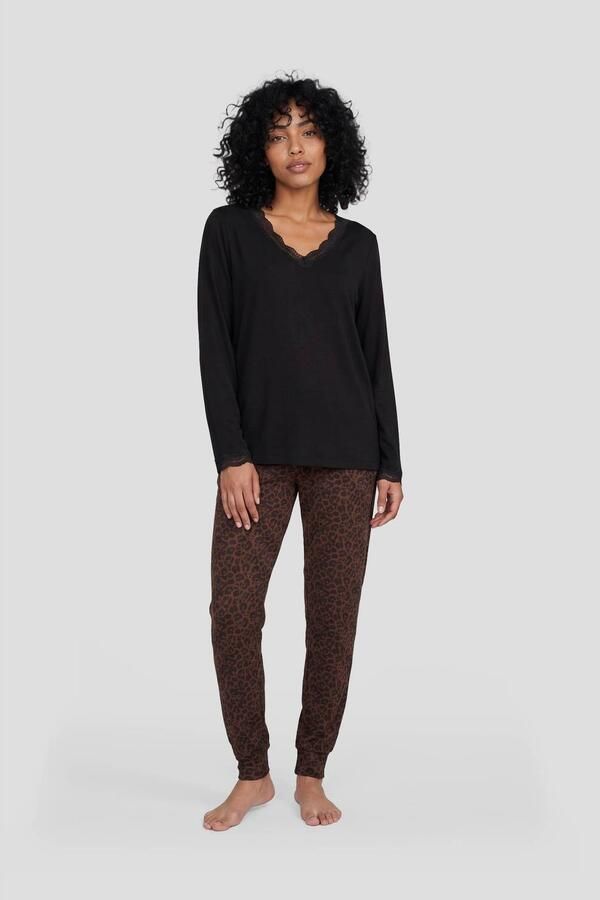 Dreamcovers pyjama set zwart bruin - Foto 2
