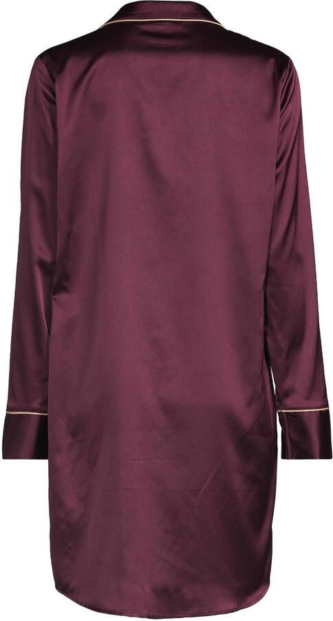 Dreamcovers satijnlook nachthemd bordeaux - Foto 2