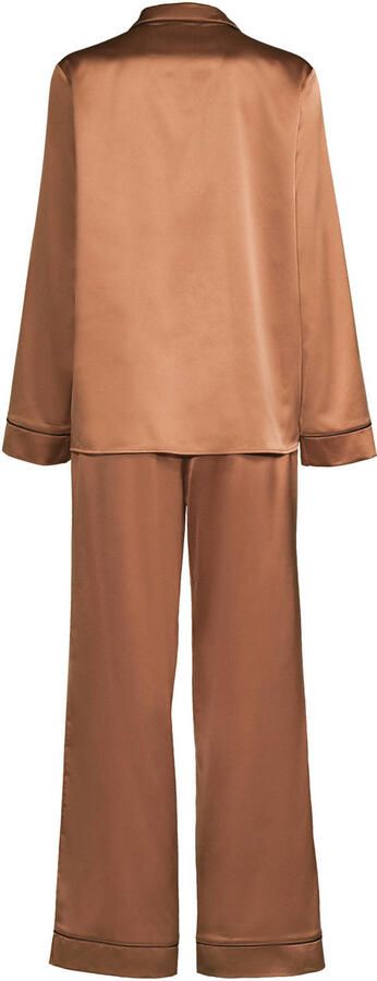 Dreamcovers satijnlook pyjama lichtbruin - Foto 2