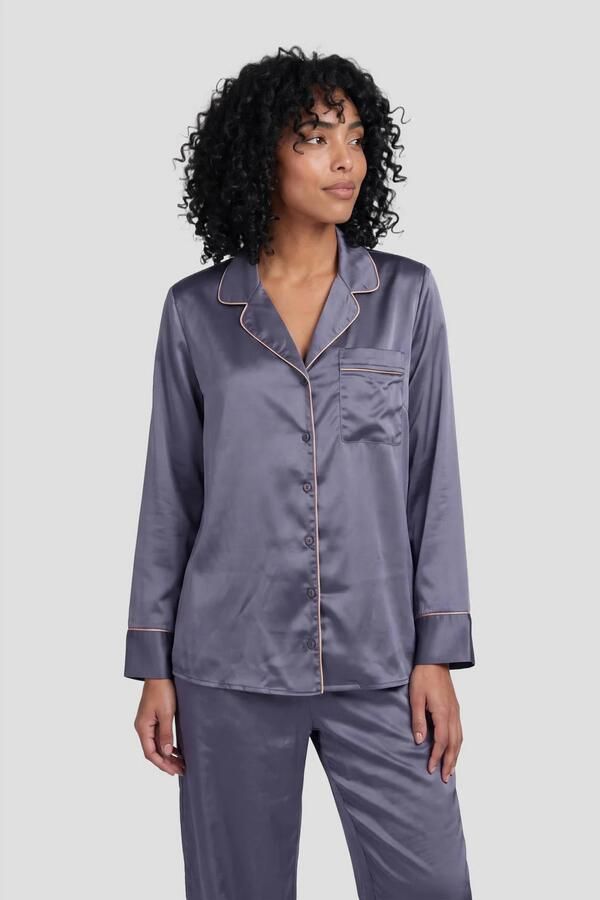 Dreamcovers satijnlook pyjama set blauw