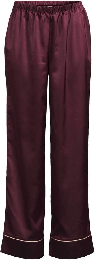 Dreamcovers satijnlook pyjamaset bordeaux - Foto 3