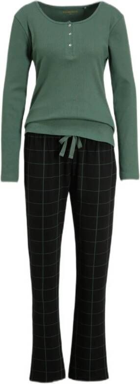 Dreamcovers pyjama groen zwart