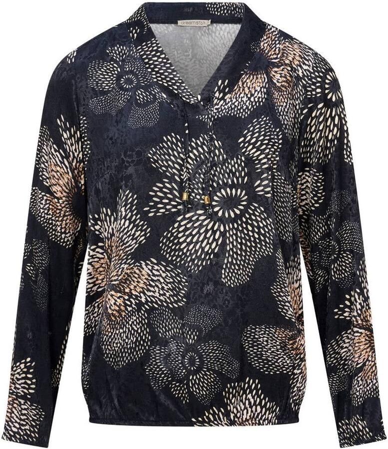 Dreamstar gebloemde top zwart