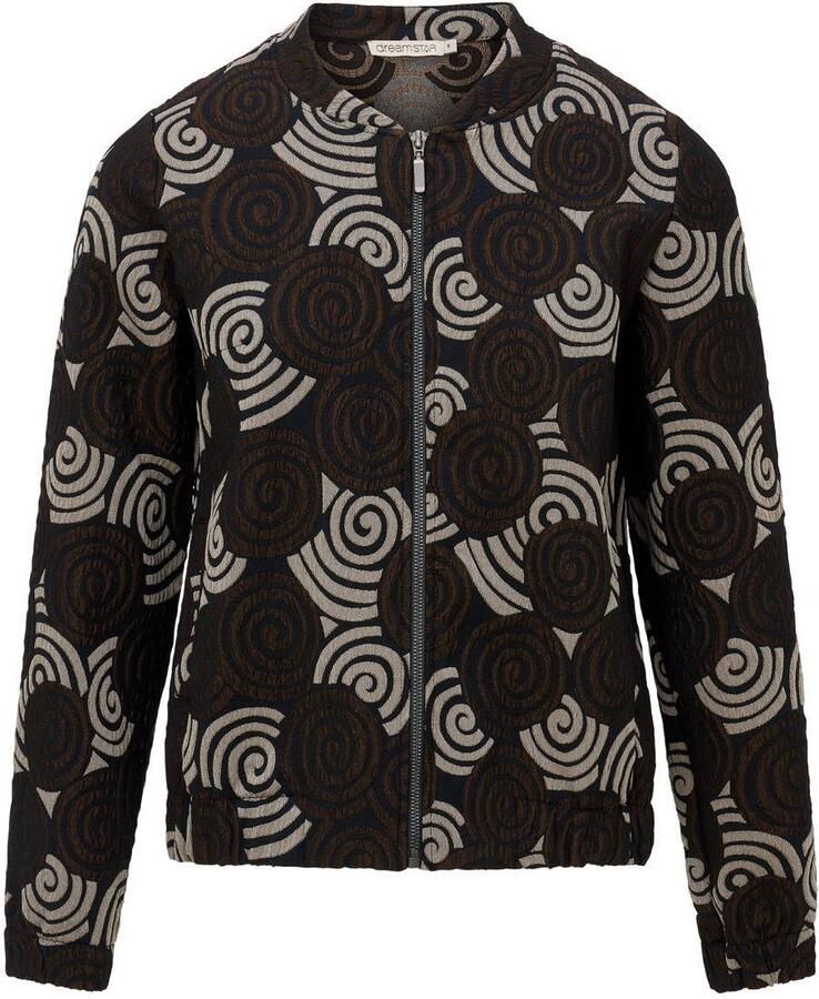 Dreamstar jas met print bruin