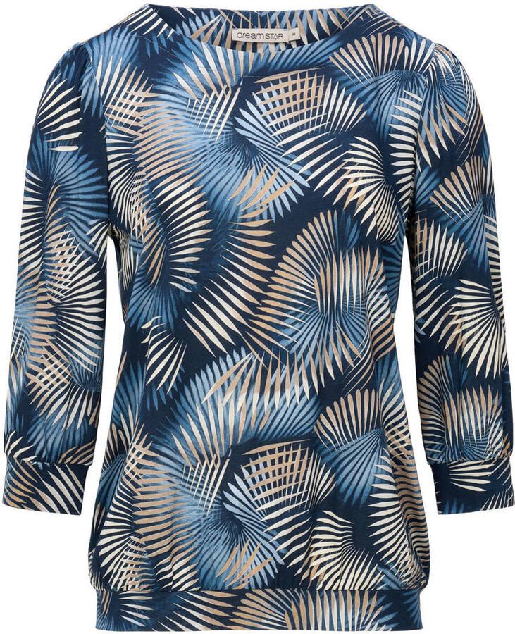 Dreamstar top met print donkerblauw