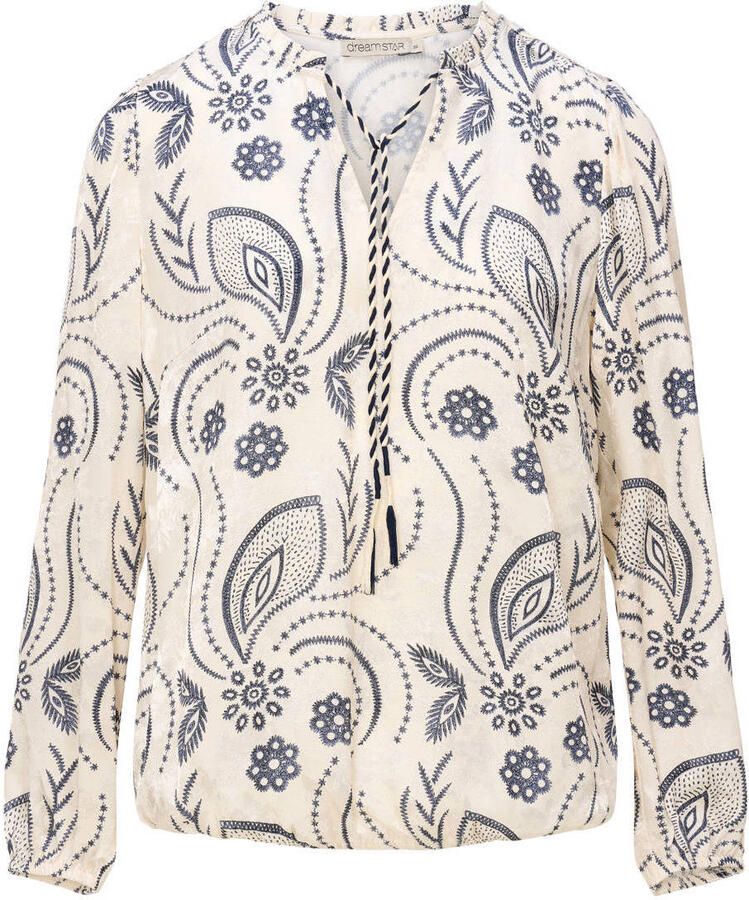 Dreamstar top met print ecru