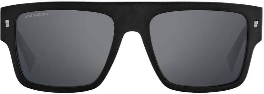 Dsquared2 Matzwarte zonnebril voor een moderne uitstraling Black Heren - Foto 3
