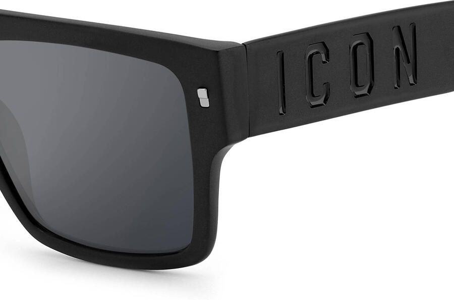 Dsquared2 Matzwarte zonnebril voor een moderne uitstraling Black Heren - Foto 2