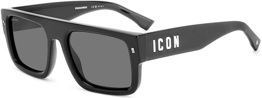 Dsquared2 Iconische zonnebril met metalen klinknagels Black Unisex