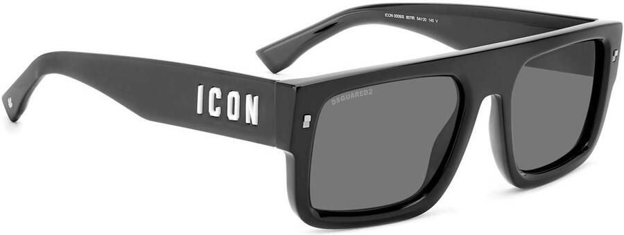 Dsquared2 Iconische zonnebril met metalen klinknagels Black Unisex - Foto 2