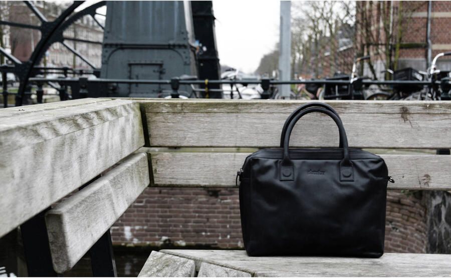 Dstrct Laptoptas Leren Latoptas 15 inch Fletcher Street Mike - Foto 2