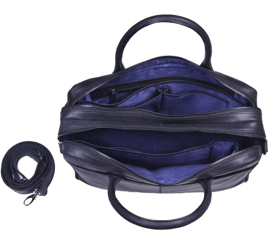 Dstrct Laptoptas Leren Latoptas 15 inch Fletcher Street Mike - Foto 2