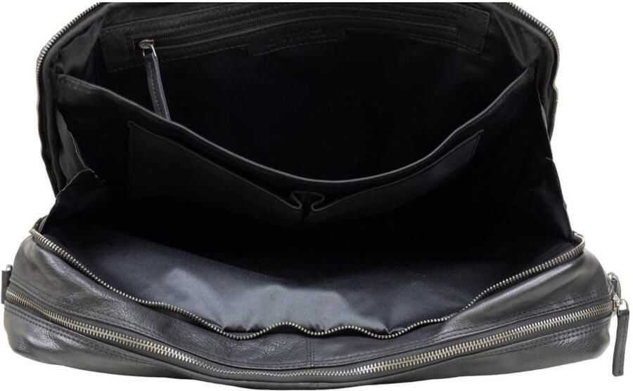 DSTRCT 17 leren laptoptas State Street zwart - Foto 3