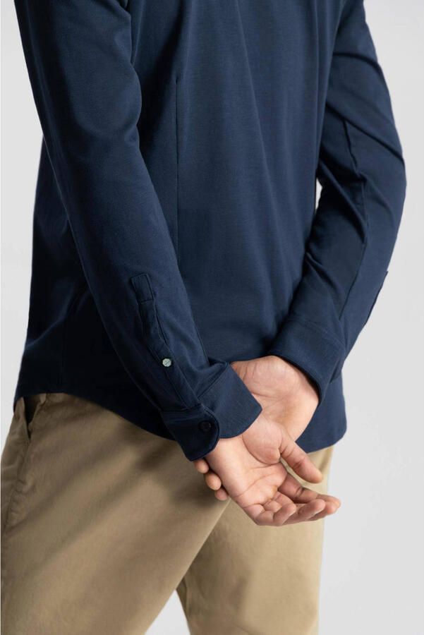 Dstrezzed casual overhemd jersey donkerblauw - Foto 2