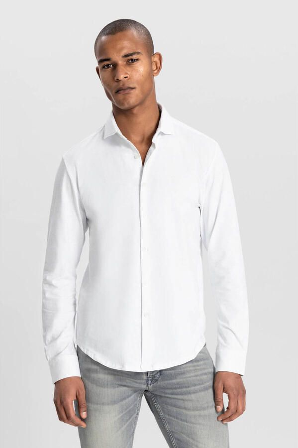 Dstrezzed Overhemd Lange Mouw Overhemd Jersey Bo Wit - Foto 2