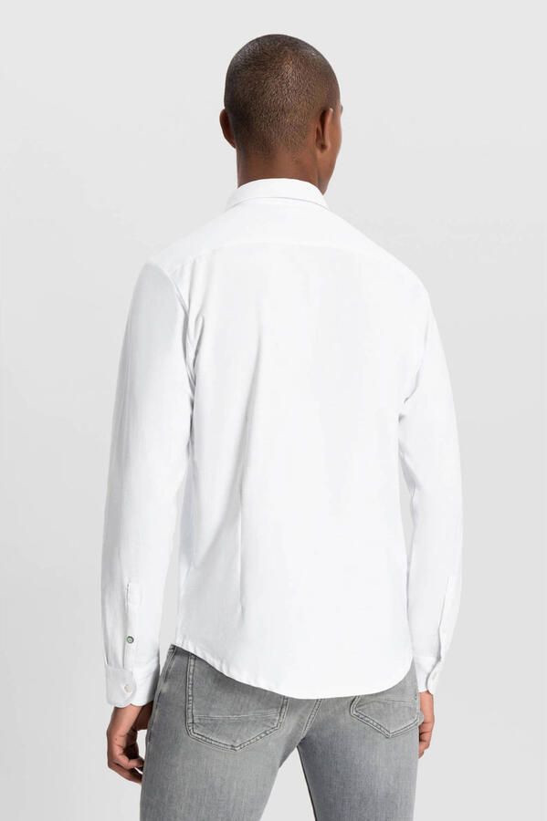Dstrezzed Overhemd Lange Mouw Overhemd Jersey Bo Wit