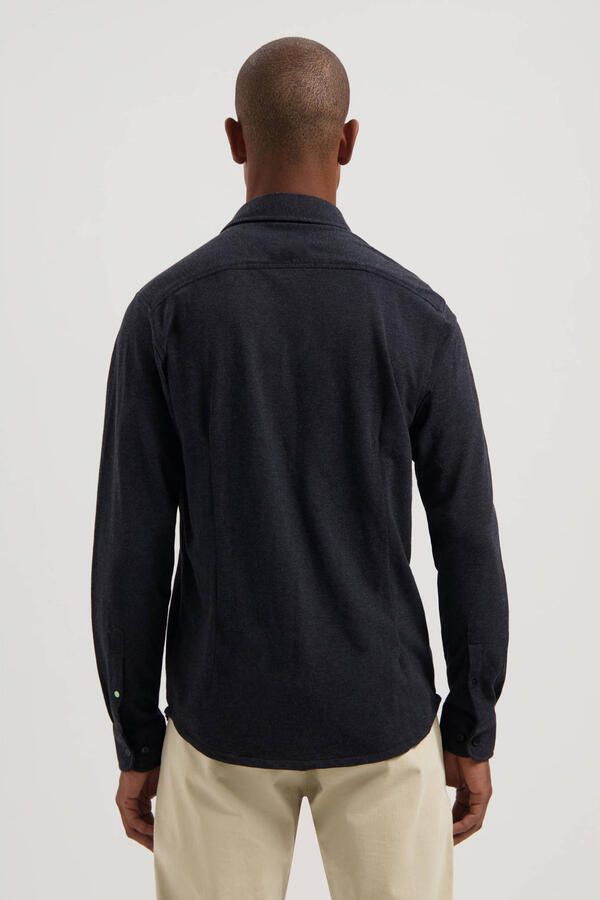 Dstrezzed casual overhemd pique zwart - Foto 2