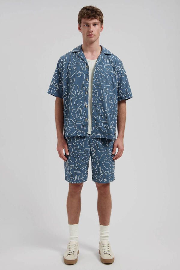 Dstrezzed comfort casual overhemd blauw - Foto 2