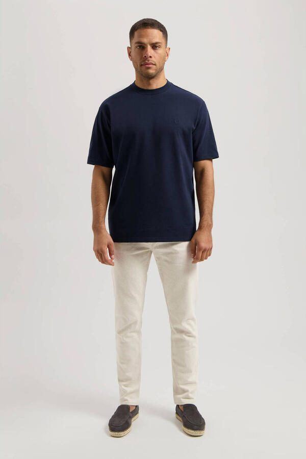 Dstrezzed loose T-shirt donkerblauw