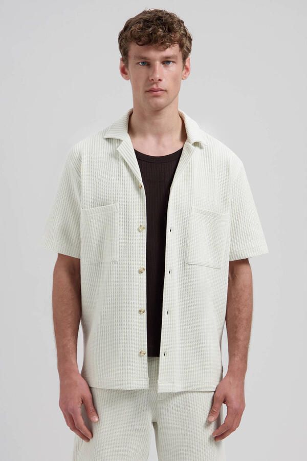 DSTREZZED Heren Overhemden Sherill Shortsleeve Ecru - Foto 7