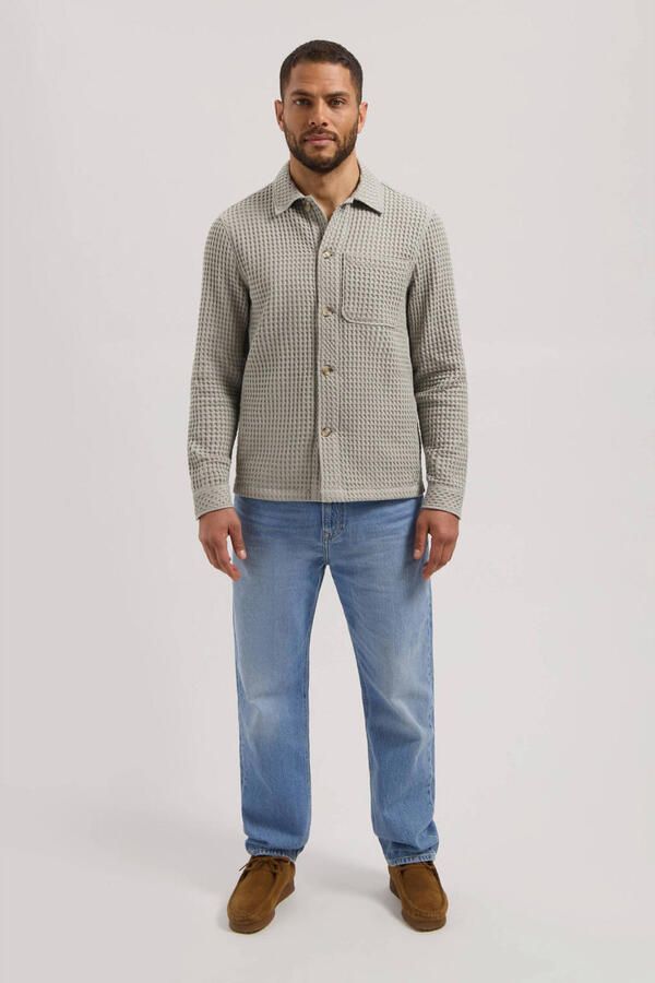 Dstrezzed overshirt met textuur grijs - Foto 2