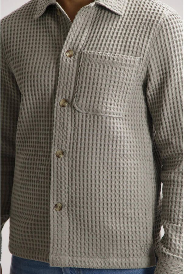 Dstrezzed overshirt met textuur grijs - Foto 3