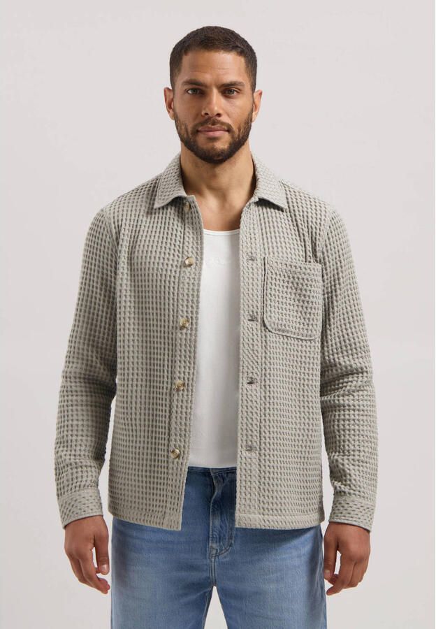Dstrezzed overshirt met textuur grijs - Foto 2