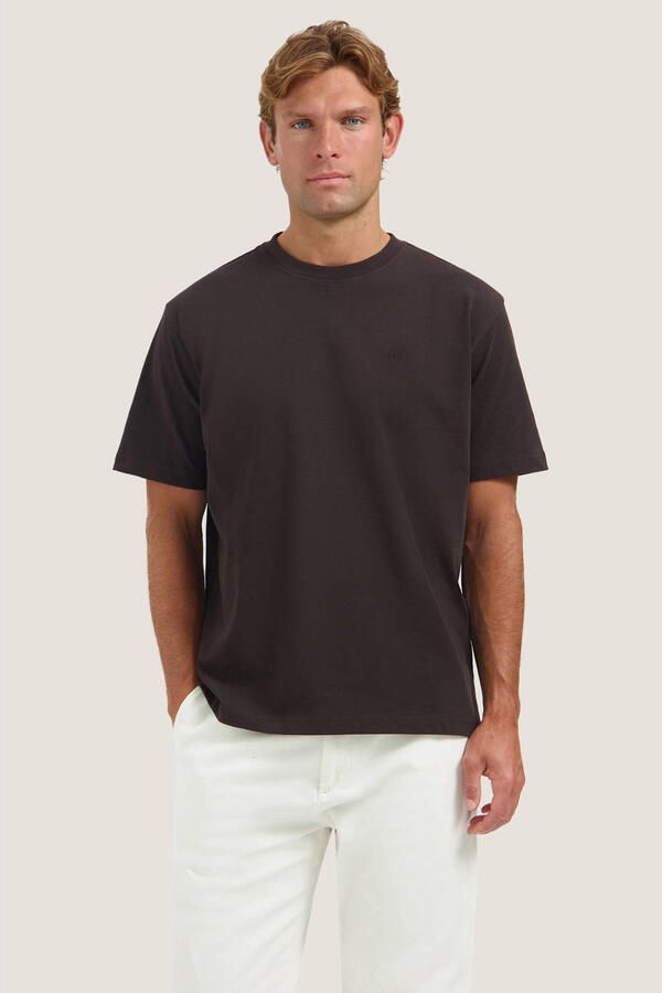 DSTREZZED Heren Polo's & T-shirts Ds_collin Ss Tee Bruin - Foto 5