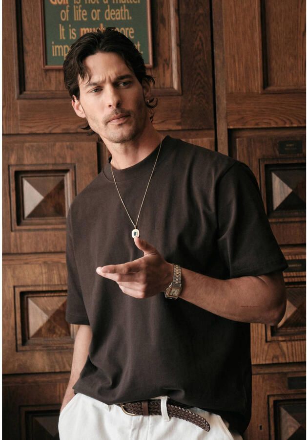 DSTREZZED Heren Polo's & T-shirts Ds_collin Ss Tee Bruin - Foto 2