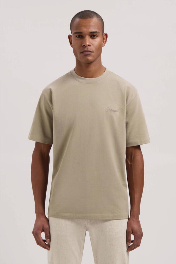 Dstrezzed oversized T-shirt met backprint kaki