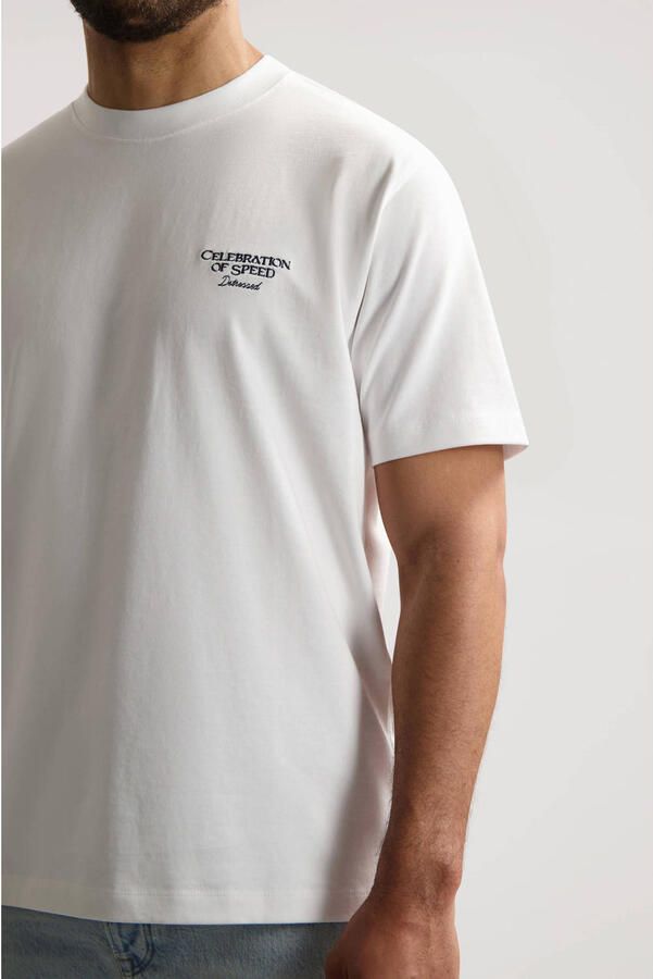 DSTREZZED Heren Polo's & T-shirts Collin Artwork Tee Wit - Foto 6
