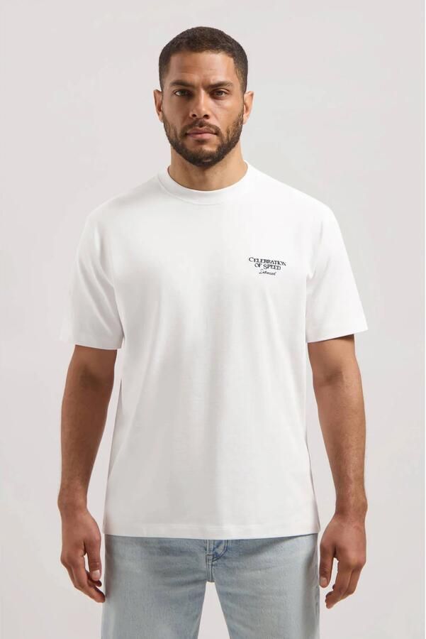 DSTREZZED Heren Polo's & T-shirts Collin Artwork Tee Wit - Foto 5
