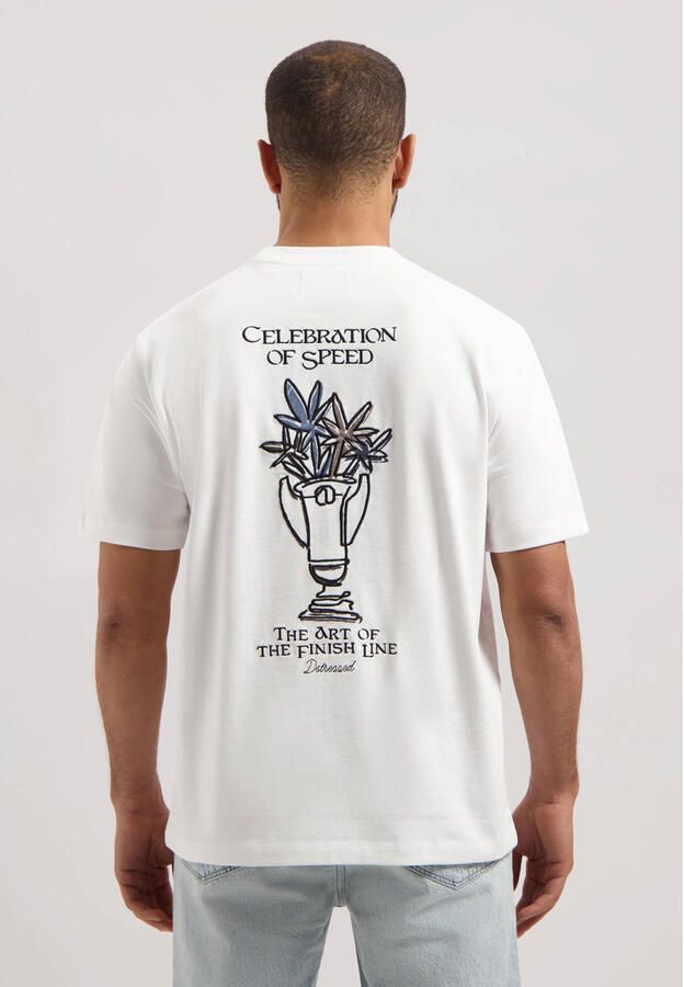 DSTREZZED Heren Polo's & T-shirts Collin Artwork Tee Wit - Foto 7