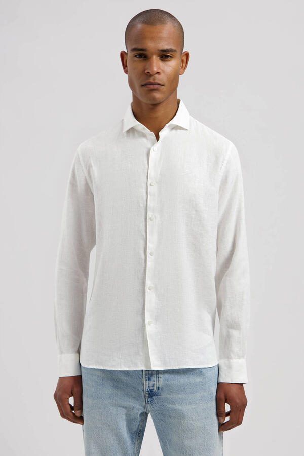 Dstrezzed Witte Casual Overhemd Jagger Shirt Linen - Foto 2