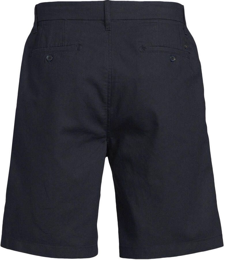 Dstrezzed regular casual short met linnen donkerblauw - Foto 2