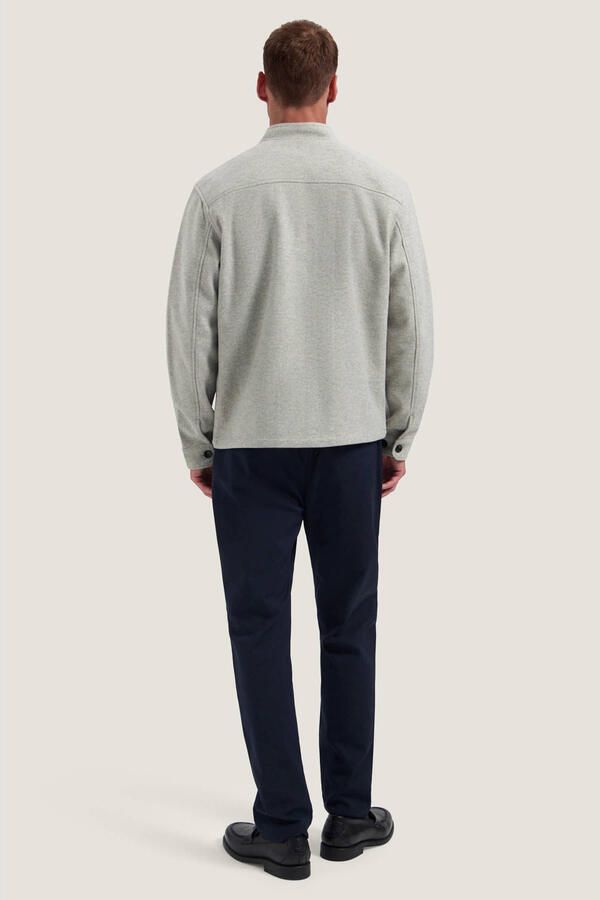 Dstrezzed regular fit flanel overshirt grijs - Foto 3