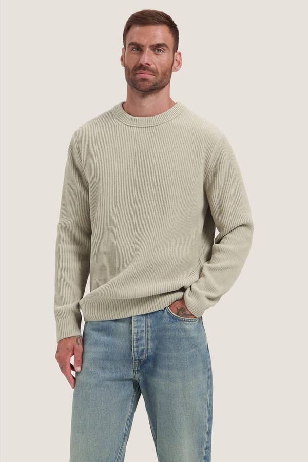 Dstrezzed regular fit gebreide trui vintage sand