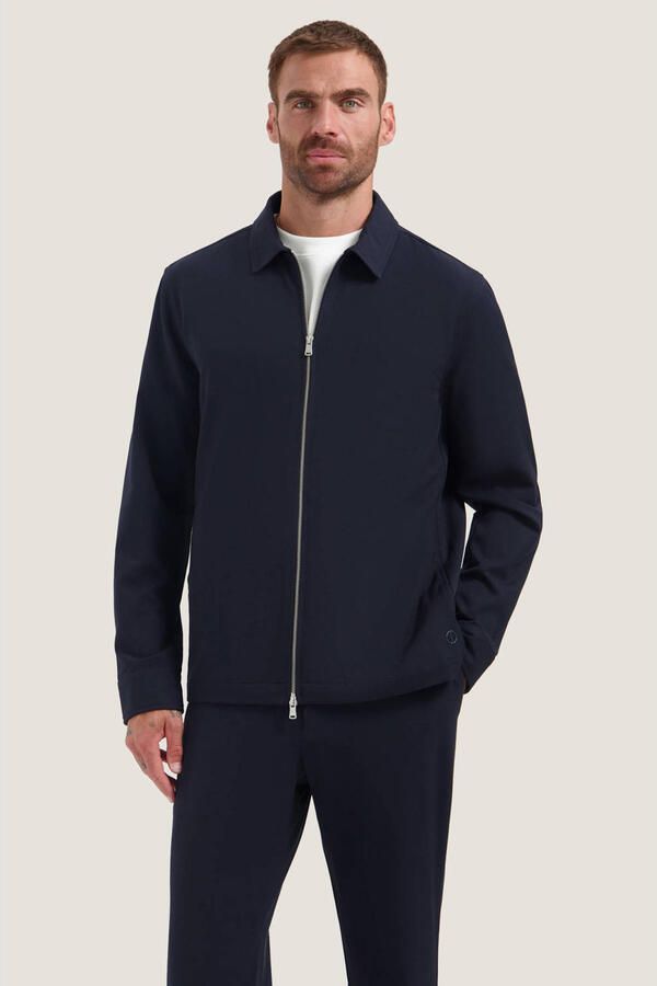 Dstrezzed regular fit overshirt donkerblauw - Foto 2