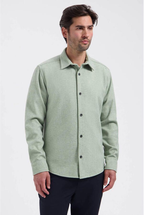 Dstrezzed regular fit overshirt lichtgroen - Foto 3