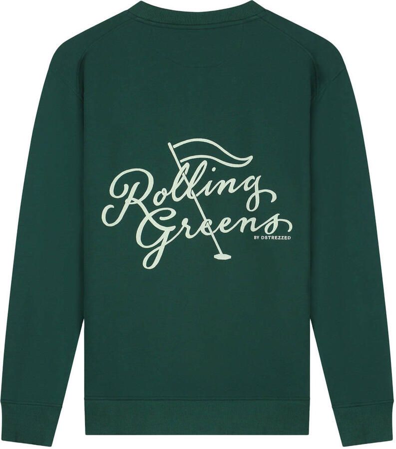 Dstrezzed regular fit sweater met backprint groen - Foto 2