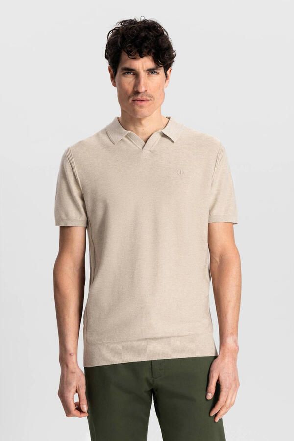 DSTREZZED Heren Polo's & T-shirts Mercury Short Sleeve Polo Zand - Foto 5