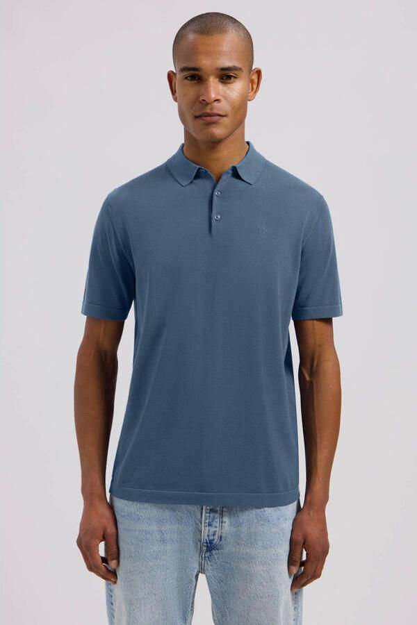 Dstrezzed regular polo blauw