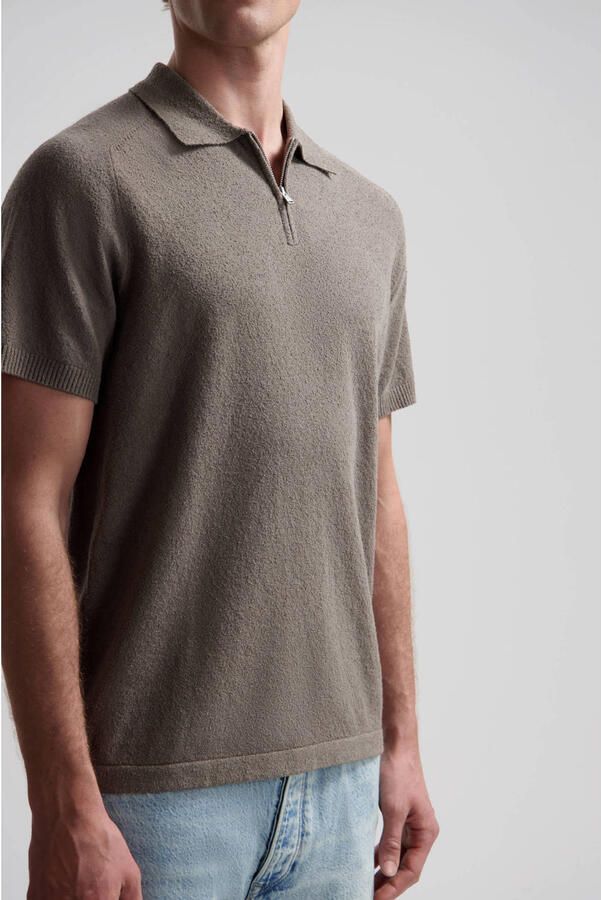 DSTREZZED Heren Polo's & T-shirts Pettar Polo Taupe - Foto 6