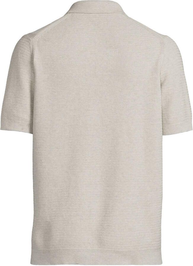 Dstrezzed regular polo grijs gebreid