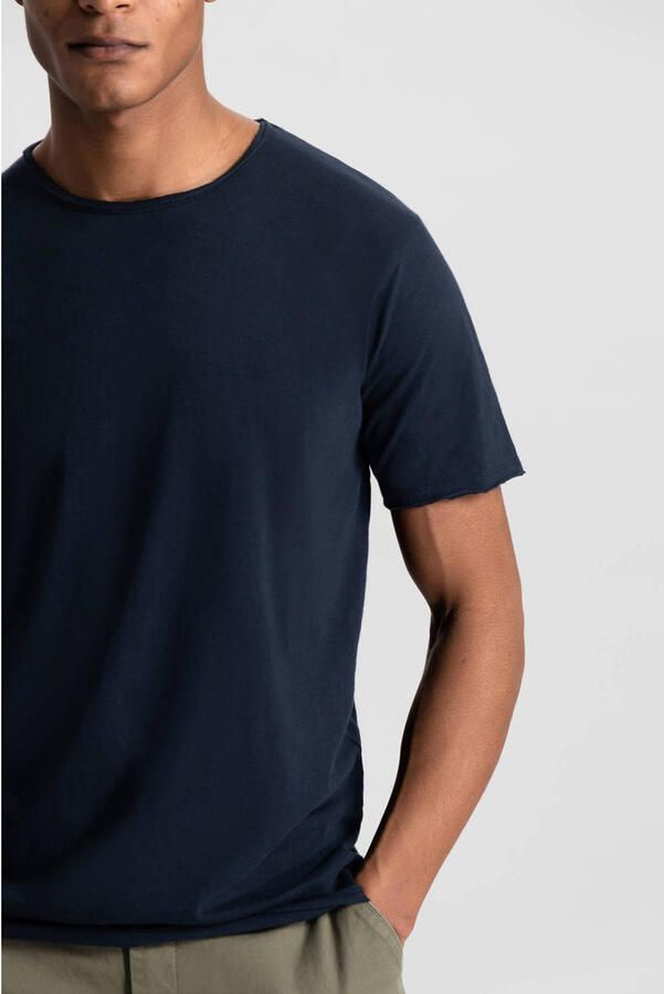 DSTREZZED Heren Polo's & T-shirts Mc. Queen Basic Tee Organic Slub Jersey Donkerblauw - Foto 5